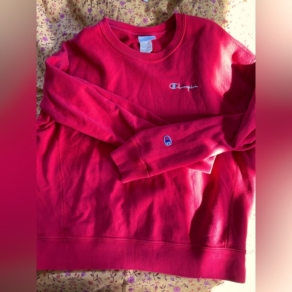 Red Champion Crewneck Size L